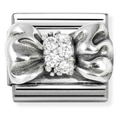 Nomination Composable Classic Link 330323/11 Bow in 925 Silver & CZ